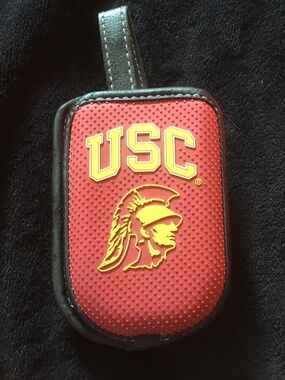 Vintage USC Trojans Flip Phone Holder with Belt Clip and Latch